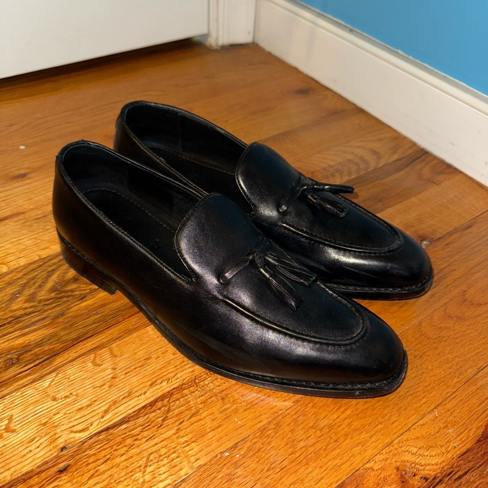 Anthony Veer Black Tassel Loafers - Size 9.5